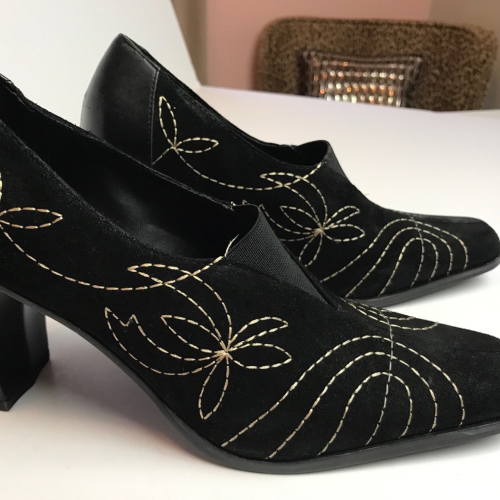 MATISSE Women’s🖤Black Suede & Leather Heels - Picture 2 of 6